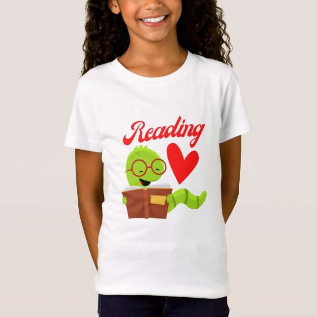 Läsning med Kärlek - I Kärlek T Shirt (Framsida)