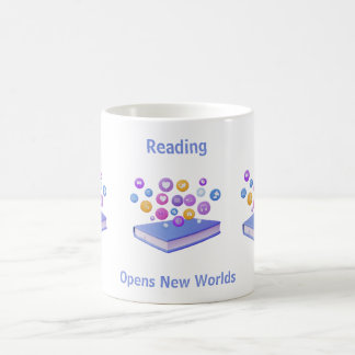 LÄSNING Öppnar Nya Världar Bok Anpassad Text Kaffemugg