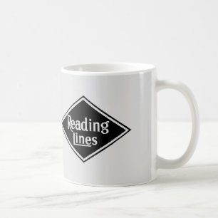 Läsning Resa med tåg Företag logotyp Kaffemugg