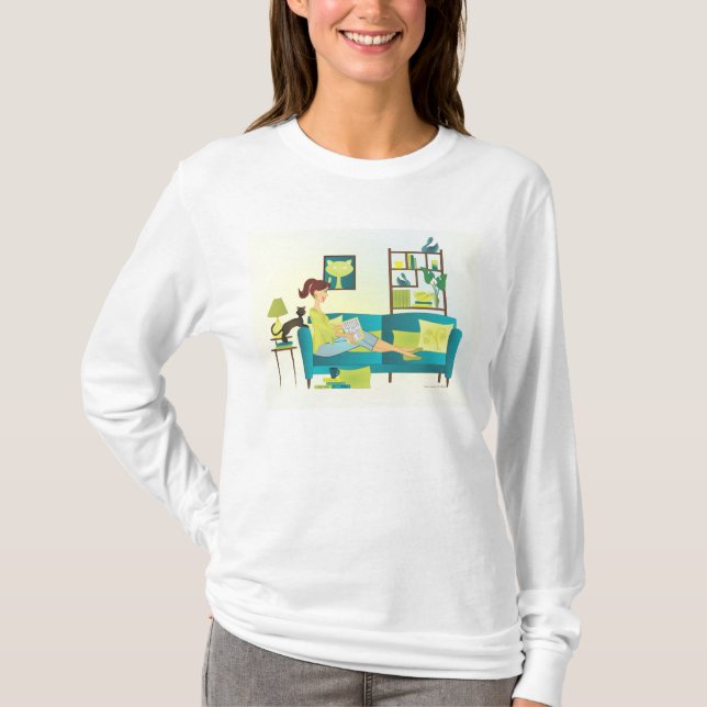 Läsning T Shirt (Framsida)