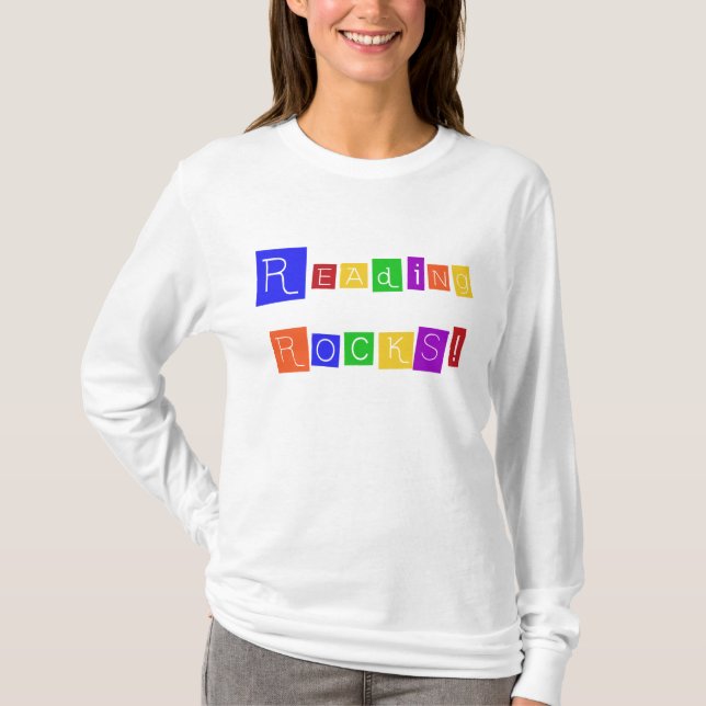 Läsning vaggar Tshirts och gåvor (Framsida)