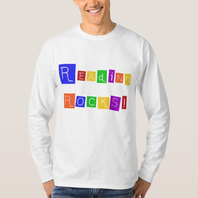 Läsning vaggar Tshirts och gåvor (Framsida)