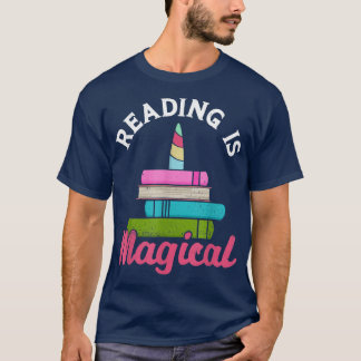 Läsningen är den magiska Bok Älskare-bibliotekarie T Shirt