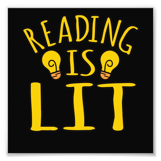 Läsningen är Lit English Language Teacher Student Fototryck (Framsidan)