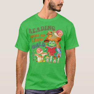 Läsningen öppnar en ny bibliotekarie Bok Älskare i T Shirt