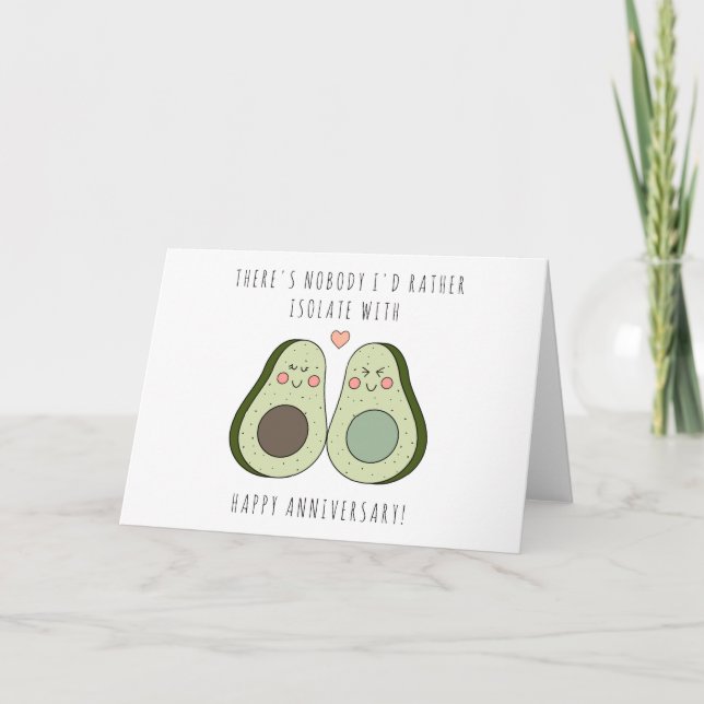 Låsningsannons - Avocado-isolering Kort (Framsida)