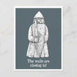 Låsningslägen: Lewis chessmen - Berserker Vykort
