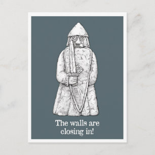 Låsningslägen: Lewis chessmen - Berserker Vykort