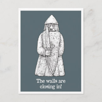 Låsningslägen: Lewis chessmen - Berserker Vykort