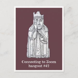 Låsningsmetoder: Lewis chessmen - drottningen Vykort