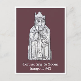 Låsningsmetoder: Lewis chessmen - drottningen Vykort