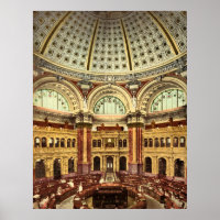 Läsrum Bibliotek i kongressen Washington