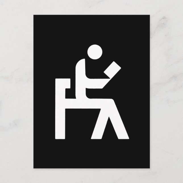läsrum för bibliotek vykort (Framsida)