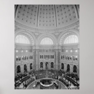 Läsrum Rotunda (kongressens Bibliotek) Poster