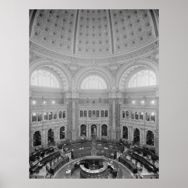 Läsrum Rotunda (kongressens Bibliotek) Poster (Framsidan)