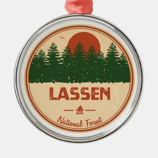 Lassen National Forest Julgransprydnad Metall (Framsidan)