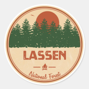 Lassen National Forest Runt Klistermärke