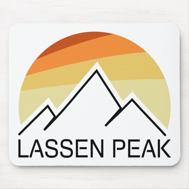 Lassen Peak California Retro Musmatta (Framsidan)
