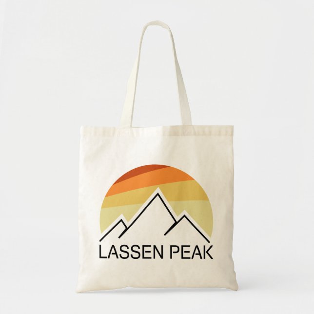 Lassen Peak California Retro Tygkasse (Framsidan)