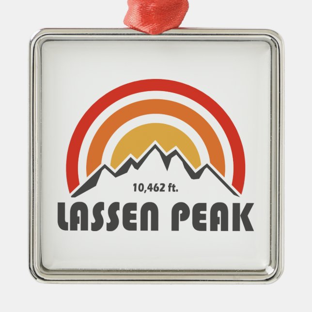 Lassen Peak Julgransprydnad Metall (Framsidan)