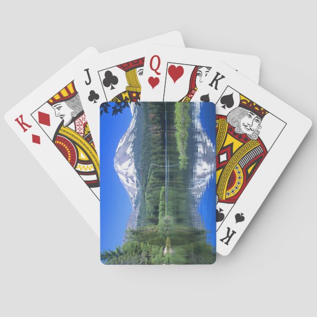 Lassen stiger över Manzanita Sjö Casinokort (Baksidan)