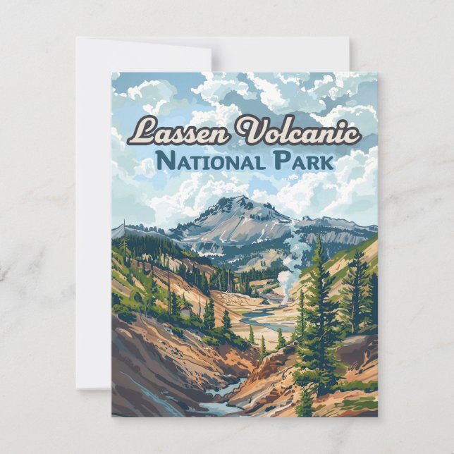 Lassen Volcanic National Park California Card (Framsida)