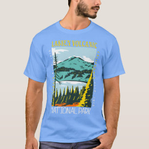 Lassen Volcanic National Park California Distresse T Shirt