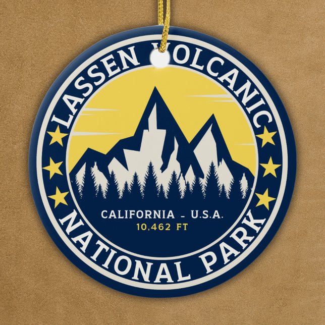 Lassen Volcanic National Park California Julgransprydnad Keramik (Skapare uppladdad)