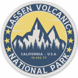 Lassen Volcanic National Park California Klistermärken