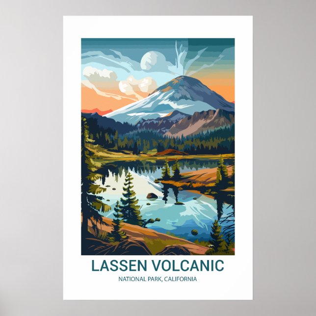 Lassen Volcanic National Park California USA Poster (Framsidan)