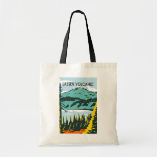Lassen Volcanic National Park California Vintage Tygkasse