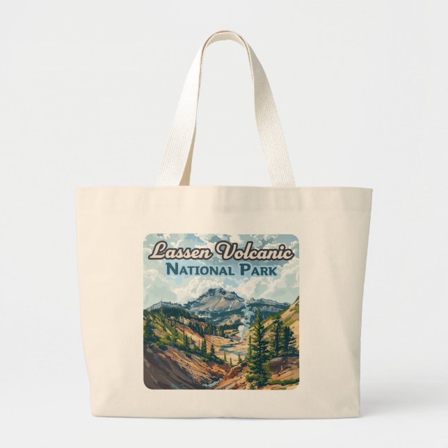 Lassen Volcanic National Park California Volcano Jumbo Tygkasse (Framsidan)