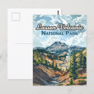 Lassen Volcanic National Park California Volcano Vykort
