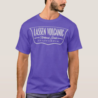 Lassen Volcanic National Park Shield Tan T Shirt