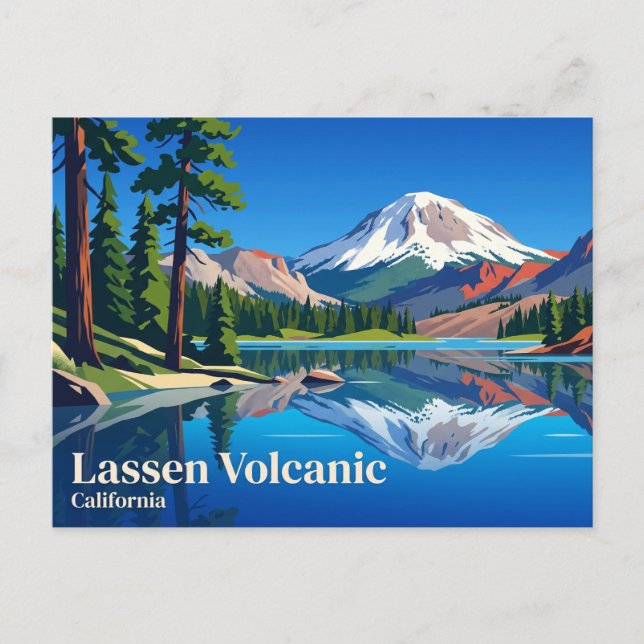 Lassen Volcanic National Park USA Vykort (Framsida)
