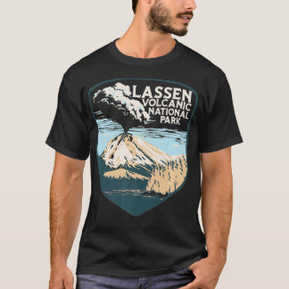 Lassen Volcanic nationalpark Retro Volcano Shirt T