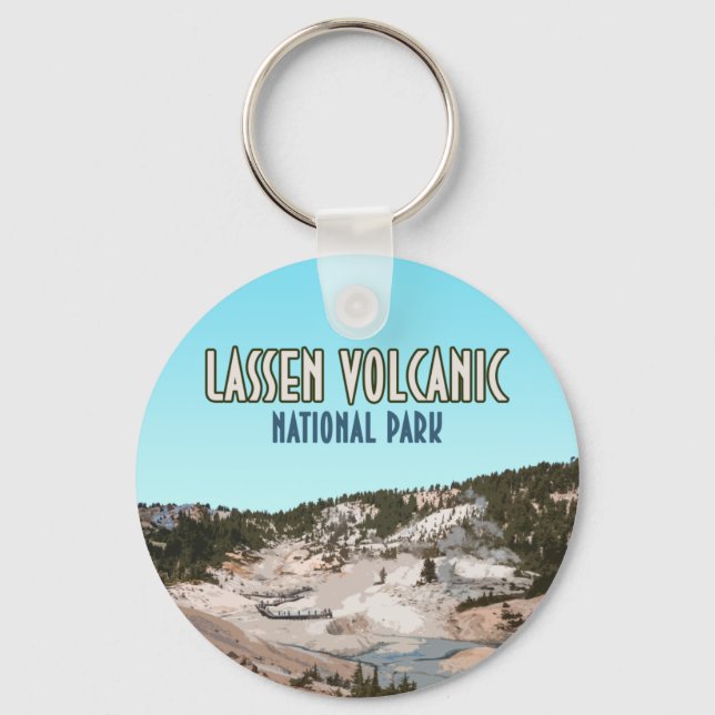 Lassen Volcanics nationalpark Kalifornien Nyckelring (Framsida)
