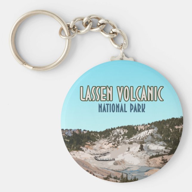 Lassen Volcanics nationalpark Kalifornien Nyckelring (Framsidan)
