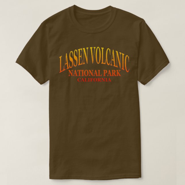 Lassen Volcanics nationalpark Kalifornien T Shirt (Design framsida)
