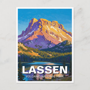 Lassen Volcanics nationalpark Kalifornien Vykort