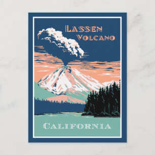 Lassen Volcano California Vykort
