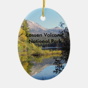 Lassen vulkanisk nationalparkprydnad julgransprydnad keramik