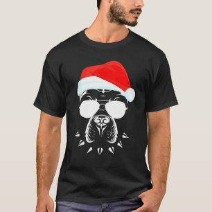 Lasser av arten Pitbull Ansikte med hatt Beard C T Shirt