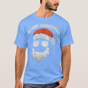 Lasser av Jultomten ansikte med Hat Beard C T Shirt