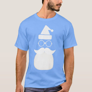 Lasser av Jultomten ansikte med Hat Beard C T Shirt