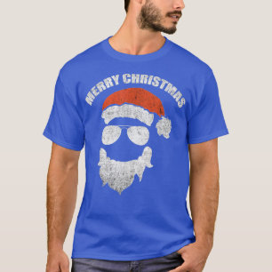 Lasser av Jultomten ansikte med Hat Beard C T Shirt