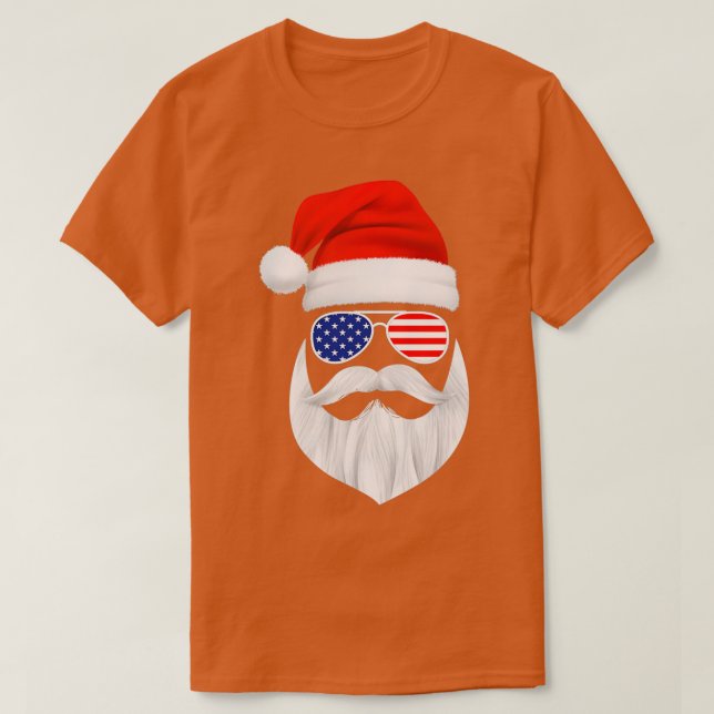 Lasser av Jultomten ansikte med Hat Beard C T Shirt (Design framsida)