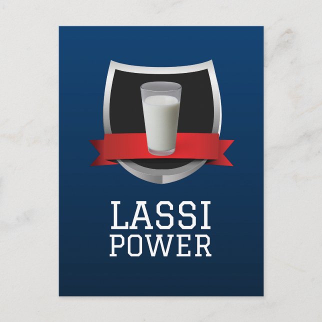 Lassi - Indisk Yoghurt Dryck Vykort (Framsida)
