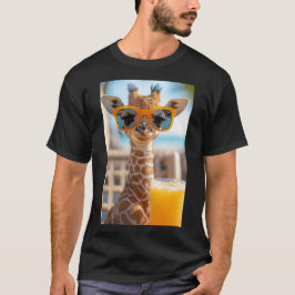 Lässige Giraffe mit Sonnenbrille T Shirt