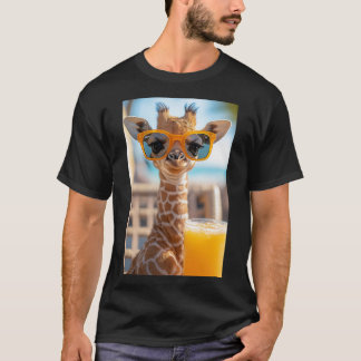 Lässige Giraffe mit Sonnenbrille T Shirt